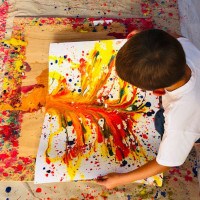 Atelier de peinture fluide