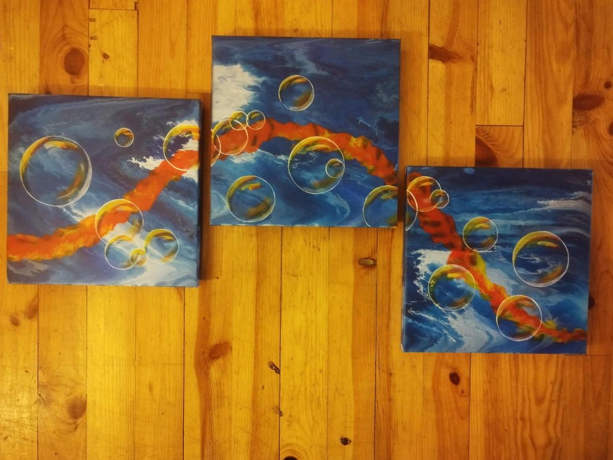 Bulles chaude dans les nuages